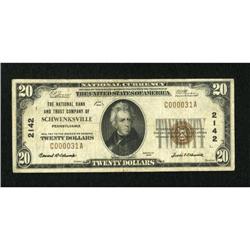 Schwenksville, PA - $20 1929 Ty. 1 The NB & TC