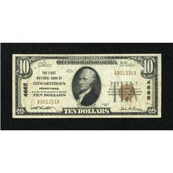 Stewartstown, PA - $10 1929 Ty. 1 The First NB
