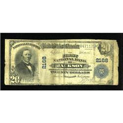 Jackson, TN - $20 1902 Plain Back Fr. 657 The