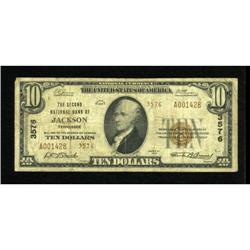 Jackson, TN - $10 1929 Ty. 2 The Second NB Ch. #
