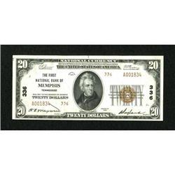 Memphis, TN - $20 1929 Ty. 2 The First NB Ch. #