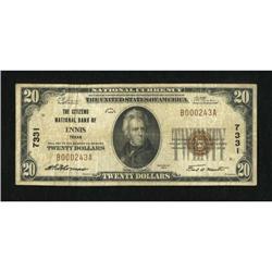 Ennis, TX - $20 1929 Ty. 1 The Citizens NB Ch. #