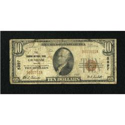 Graham, TX - $10 1929 Ty. 1 The Graham NB Ch. #