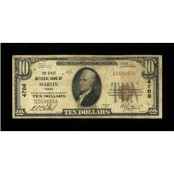 Marlin, TX - $10 1929 Ty. 1 The First NB Ch. #