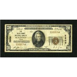 McKinney, TX - $20 1929 Ty. 1 The Collin County