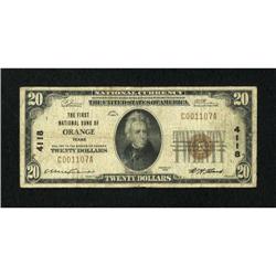 Orange, TX - $20 1929 Ty. 1 The First NB Ch. #