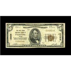 Palestine, TX - $5 1929 Ty. 1 The East Texas NB