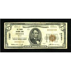 Teague, TX - $5 1929 Ty. 1 The Teague NB Ch. #