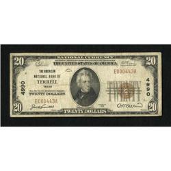Terrell, TX - $20 1929 Ty. 1 The American NB Ch.