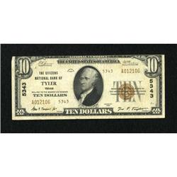 Tyler, TX - $10 1929 Ty. 2 The Citizens NB Ch. #