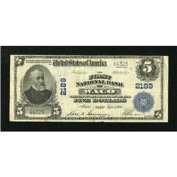 Waco, TX - $5 1902 Plain Back Fr. 605 The First