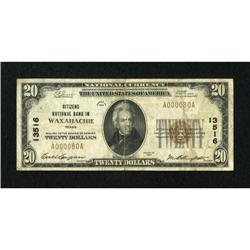 Waxahachie, TX - $20 1929 Ty. 1 Citizens NB Ch.