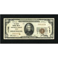 Wichita Falls, TX - $20 1929 Ty. 1 The Security