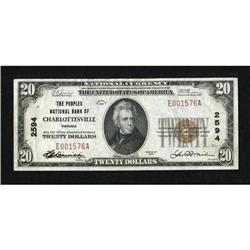 Charlottesville, VA - $20 1929 Ty. 1 The Peoples
