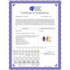 Image 2 : Genuine 3.6 ctw Amethyst & Diamond Earrings 14KT Yellow Gold - REF-102X2M
