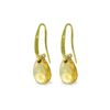 Image 1 : Genuine 8 ctw Citrine Earrings 14KT Yellow Gold - REF-36A8K