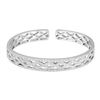 Image 1 : Natural 1.14 CTW Diamond Bangle 14K White Gold - REF-245W7H