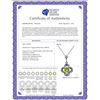 Image 2 : Genuine 0.55 ctw Peridot Necklace 14KT White Gold - REF-23F6Z