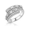 Image 1 : Natural 1.76 CTW Diamond & Baguette Ring 18K White Gold - REF-285T3X