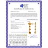 Image 2 : Genuine 8.7 ctw Citrine Earrings 14KT Rose Gold - REF-53Z6N