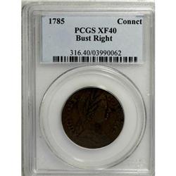 1785 COPPER Connecticut Copper, Bust Right XF40 PCGS