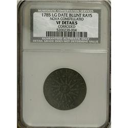 1785 COPPER Nova Constellatio Copper, Blunt Rays VF20