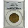 Image 1 : 1794 TOKEN Franklin Press Token XF45 PCGS