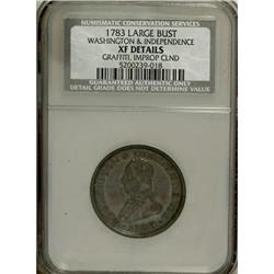 1783 1C Washington & Independence Cent, Large Military