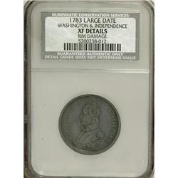 1783 1C Washington & Independence Cent, Large Military