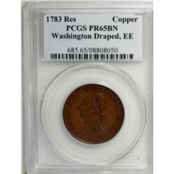 1783 1C Washington & Independence Cent, Draped Bust, Co