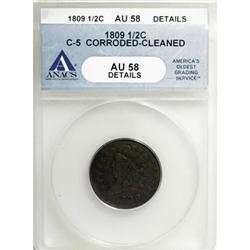 1809/6 1/2 C AU58 ANACS