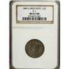 Image 1 : 1849 1/2 C Large Date Brown MS61 NGC