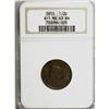 Image 1 : 1855 1/2 C Brown MS63 NGC