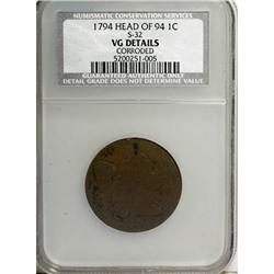 1794 1C Head of 1794 VF20 CSN