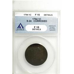 1794 1C Head of 1795 F15 ANACS