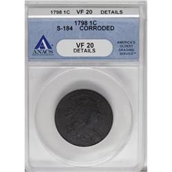 1798 1C First Hair Style VF20 ANACS