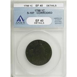 1798 1C First Hair Style XF40 ANACS