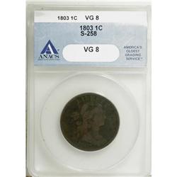 1803 1C Small Date, Small Fraction VG8 ANACS