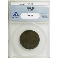 1803 1C Small Date, Small Fraction VF25 ANACS