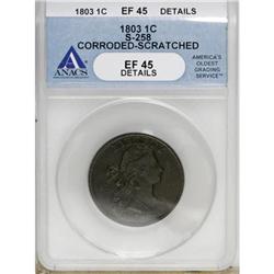 1803 1C Small Date, Small Fraction XF45 ANACS