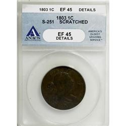 1803 1C Small Date, Small Fraction XF45 ANACS