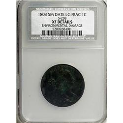 1803 1C Small Date, Large Fraction XF40 CSN