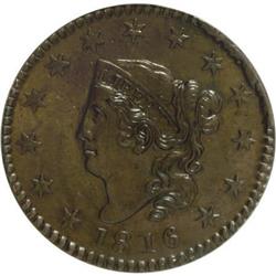 1816 1C Brown MS60 ANACS