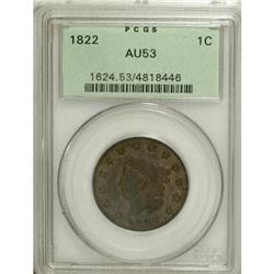 1822 1C AU53 PCGS