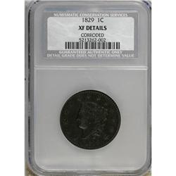 1829 1C Large Letters XF40 CSN