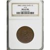 Image 1 : 1842 1C Large Date Brown MS62 NGC