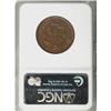 Image 2 : 1842 1C Large Date Brown MS62 NGC