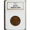 Image 3 : 1845 1C Brown MS64 NGC