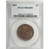 Image 3 : 1851 1C Brown MS64 PCGS