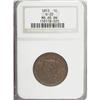 Image 3 : 1853 1C Brown MS65 NGC